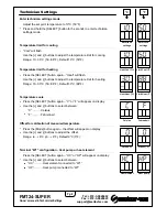 Предварительный просмотр 6 страницы meitav-tec FMT24-SUPER Owner'S Manual & Technician Settings