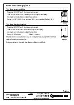 Preview for 13 page of meitav-tec PYROCON19 Owner'S Manual & Technician Settings