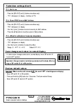 Preview for 17 page of meitav-tec PYROCON19 Owner'S Manual & Technician Settings