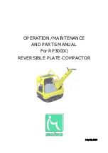 Meiwa RP300X Operation, Maintenance And Parts Manual preview