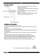 Preview for 8 page of mekappa AGILE OWM14X-G6DCG Instruction Manual