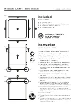 Preview for 2 page of Melaco Flick&Click C90 Assembly Instructions