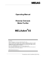 Preview for 1 page of MELAG MELAdem 55 Operating Manual