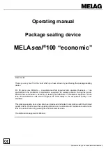 Предварительный просмотр 1 страницы MELAG MELAseal 100 Economic Operating Manual