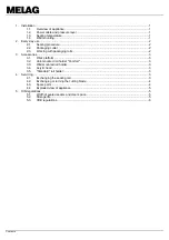 Preview for 2 page of MELAG MELAseal 101 Comfortable Operating Manual