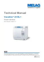 MELAG Vacuklav 24 BL+ Technical Manual preview