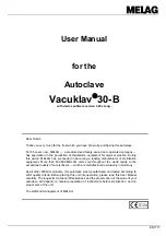 Preview for 1 page of MELAG Vacuklav 30-B User Manual