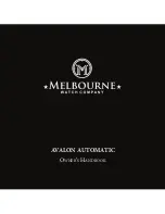 Melbourne AVALON AUTOMATIC Owner'S Handbook Manual preview