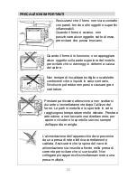 Предварительный просмотр 12 страницы Melchioni ARIOSTO 31 WS User Manual