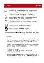 Preview for 2 page of Melchioni CALIDO 158640045 User Manual