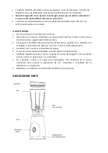 Preview for 3 page of Melchioni Frullatore User Manual