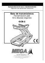 Preview for 1 page of MELCHOR GABILONDO MEGA GCB-2 Operation And Maintenance Instructions