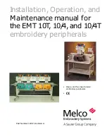 Preview for 1 page of Melco EMT 10/4 Installation, Operation And Maintenance Manual