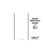 Preview for 43 page of Melco EP 1 Installation, Operation And Maintenance Manual