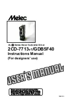 Предварительный просмотр 1 страницы Melec 2C-771v1 Instruction Manual