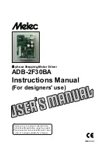 Предварительный просмотр 1 страницы Melec ADB-2F30BA Instruction Manual