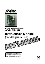Предварительный просмотр 1 страницы Melec ADB-2F40B Instruction Manual