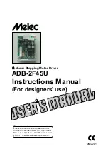 Предварительный просмотр 1 страницы Melec ADB-2F45U Instruction Manual