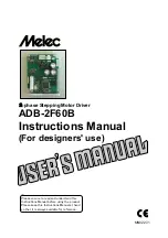 Предварительный просмотр 1 страницы Melec ADB-2F60B Instruction Manual
