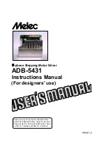 Предварительный просмотр 1 страницы Melec ADB-5431 User Manual