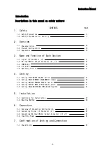 Предварительный просмотр 4 страницы Melec ADB-5F30A Instruction Manual