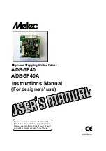 Предварительный просмотр 1 страницы Melec ADB-5F40 Instruction Manual