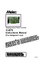 Melec C-875 Instruction Manual предпросмотр