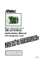 Предварительный просмотр 1 страницы Melec DB-2310/B32 Instruction Manual