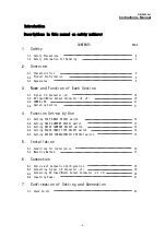 Предварительный просмотр 4 страницы Melec DB-2620Av1 Instruction Manual