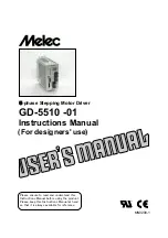 Предварительный просмотр 1 страницы Melec GD-5510 -01 Instruction Manual