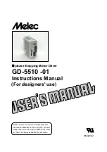 Предварительный просмотр 1 страницы Melec GD-5510-01 User Manual