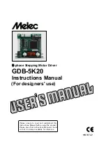 Preview for 1 page of Melec GDB-5K20 Instruction Manual