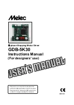 Preview for 1 page of Melec GDB-5K30 Instruction Manual