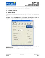 Предварительный просмотр 6 страницы Melexis MLX71122 Programming Software Manual