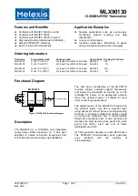 Предварительный просмотр 1 страницы Melexis MLX90130 Manual