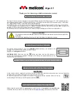 MELICONI Algo 2.1 Manual предпросмотр