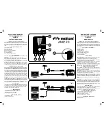 Предварительный просмотр 2 страницы MELICONI AMP 20 User Instructions