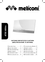 MELICONI AT55 White Instructions For Use Manual preview