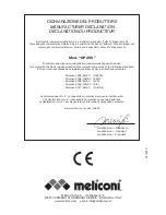 Предварительный просмотр 24 страницы MELICONI HP 200 Instruction Manual