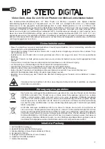 Предварительный просмотр 19 страницы MELICONI HP STETO Instruction Manual