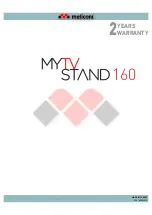 MELICONI MYTV Stand 160 Assembly Instruction Manual предпросмотр