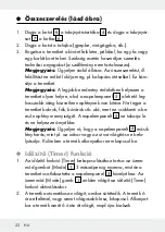 Preview for 22 page of MELINERA 100 LED SOLAR FAIRY LIGHTS 2X5M Assembly, Operating And Safety Instructions