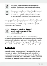 Preview for 25 page of MELINERA 100 LED SOLAR FAIRY LIGHTS 2X5M Assembly, Operating And Safety Instructions