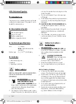 Preview for 4 page of MELINERA 100676 Operation And Safety Notes