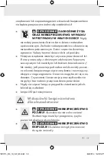 Preview for 19 page of MELINERA 102935-14-01 Operation And Safety Notes