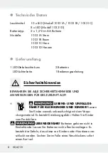 Preview for 8 page of MELINERA 10331A Operation And Safety Notes