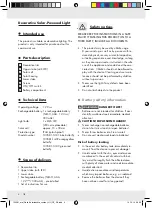 Предварительный просмотр 4 страницы MELINERA 103581-14-01 Operation And Safety Notes