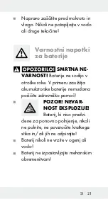 Предварительный просмотр 21 страницы MELINERA 113337 Operation And Safety Notes