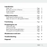 Preview for 5 page of MELINERA 270820 Assembly, Operating And Safety Instructions