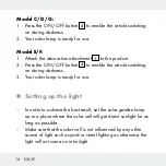 Preview for 14 page of MELINERA 270820 Assembly, Operating And Safety Instructions